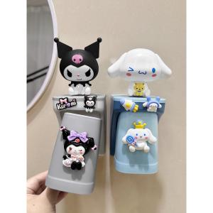 Magnetic Childrens Toothbrush Cup Holder Cute Cartoon Design High Aesthetic Value Spill Proof Durable Plastic Bathroom Organizer