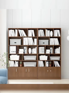 ตู้หนังสือ ชั้นวางของ ชั้นวางหนังสือ สามารถใช้เป็นเชลฟ์ขายของได้ วางโมเดล สีน้ำตาลโอ๊ก พร้อมส่ง