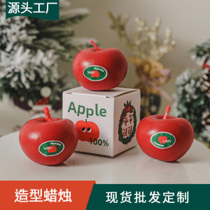 Christmas Candle Atmosphere Fragrance Gift Birthday Simulation Apple Scented Candle
