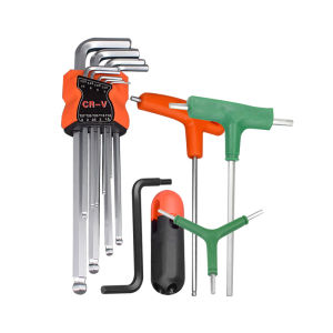 JINJUNTAI | Metric and Imperial Hex Key Set for Tamper-proof Bolts Extended Design