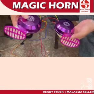 S2U Magic Digital Horn Dasaeron 6 Sound Electric Car Truck Motor Vehicle Siput Hon Kereta Lori Motosikal