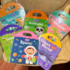 Portable Early Education Sticker Book for Children Quiet Fun Scene Montessori Toy That Improves Hand And Brain Skills