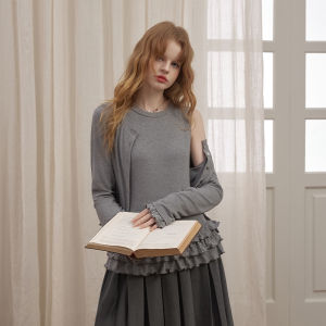unifree | Áo Sweater Knit Ôm Dáng Viền Cạnh Sẵn Cho Mùa Thu