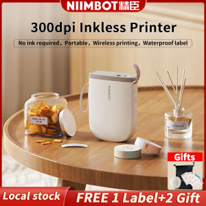 NIIMBOT D11 Bluetooth Label Maker Machine - 300DPI Portable Thermal Printer with Tape Wireless Sticker Maker for Home Office SchoolKitchen USB Rechargeable Multiple TemplatesChristmas Gift Stickers CardReady Stock Christmas Gift Stickers Card