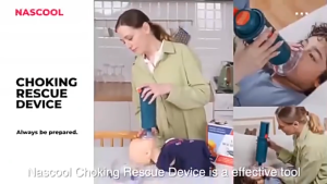 Automatic Anti Choking Device for Adults Kids Portable Choking Rescue Device Strong Suction Lightweight First Aid Airway Rescue Assist Emergency Kit with 2 Masks for Home & Tra