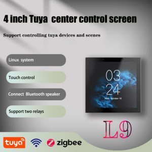 สมาร์ทโฮม Iot ขนาด4นิ้วแผงสวิตช์ควบคุมโรงแรมหรูและการตกแต่งบ้านเกตเวย์ L9 Zigbee Wi-Fi สำหรับการควบคุมอุปกรณ์100 +