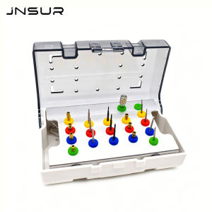 JNSUR Dental Implant Screw Removal Kit Stainless Steel Broken Screw Extractor Set with Universal Implant Drill Bit Dentistry