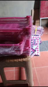Rak susun Mini serbaguna 3 tingkat plastik multifungsi 355cmX30cm