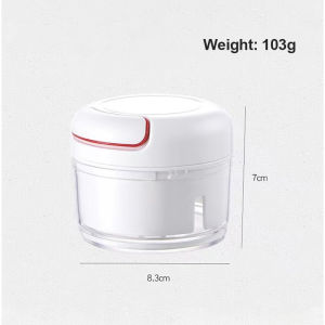 Manual Food Chopper Garlic Crusher Puller Meat Grinder Fruit Vegetable Mixer - Kitchen Household Tool for Efficient Cooking