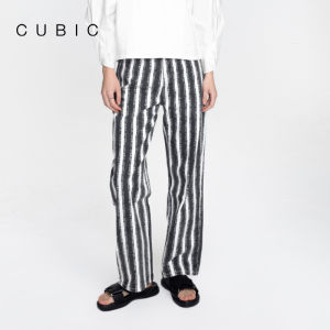 Fashion Versatile High Waist Striped Straight Pants