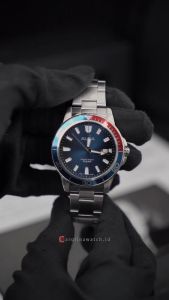 Jam Tangan Pria Alba Active AS9U07X1 Blue Dial Silver Stainless Steel Strap