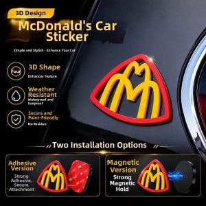 JOYCS | Waterproof 3D M Emblem Car Decal Magnetic Self-Adhesive Sticker