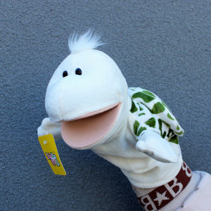 Fabric Finger Puppets Fox And Crow Animal Toy for Children Kindergarten Storytelling Plush Stuffed Toys Mouth Can Be Opened