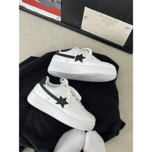 Womens Star Board Shoes 2025 Autumn New American Thick Bottom Casual Sports Shoes Student Versatile Leisure White Shoes