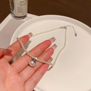 สร้อยคอไข่มุกน้ำจืดสไตล์เกาหลีหรูหรา หวานๆ ทันสมัย ​​อเนกประสงค์ เครื่องประดับแฟชั่นสุดเก๋สำหรับผู้หญิง