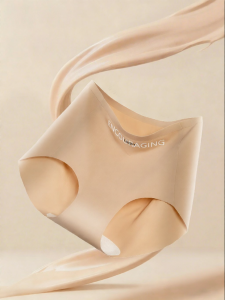 JIAZINI | High Waist Yoga Fitness Underwear Thin Ice Silk
