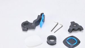 MOFOX Universal Push Lock Cellphone Holder Motorcycle Adaptors Vibration Dampener Bicycle Handlebar Stem Holder with Shock Absorber Mountain Bike Road
