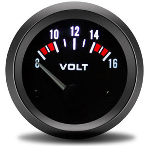 AD Auto VOLTS Car Gauge 2" 52mm 12 volt Meters Auto Instrument Voltage Meters 8~16V Black Bezel voltmeter car fonte digital moto