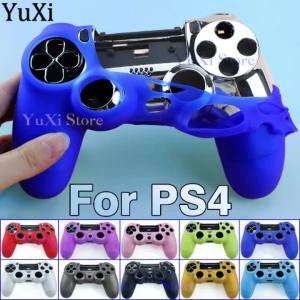 1Pc For PS4 Housing Cases Silicone Cover Anti-slip Protective Skin Case For PlayStation 4 Gamepad Controller Shell Cover