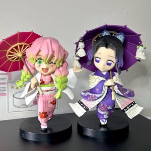 Bandai | Hot Anime Demon Slayer Kimetsu no Yaiba Figure Kamado Tanjirou Action Figure Agatsuma Zenitsu Nezuko Plum Rain Series Model Toys