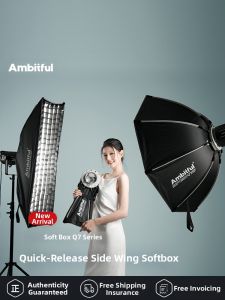 AMBITFUL | Quick-Disassembly Octagonal Softbox Portable Bayonet Soft Light Diffuser with Changeable Mount Plate