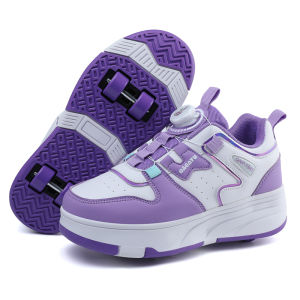 Breathable Walking Shoes Girls 4 Wheeled Retractable Sports Rroller Skates For Female Students Outdoors Kids Boys Running Shoes
