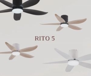 (With Basic Installation Promo) FANCO CO-FAN Rito-5 SMART DC Motor 5 Blade Ceiling Fan with 3 Tone LED Light Kit and Remote Control or Smart Apps