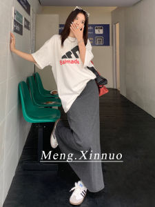 Dark Gray Skirt Womens Summer Mid Length Long Length Sheath Mermaid Dress Leg Covering Thick Casual Versatile Slimming A- line Dress