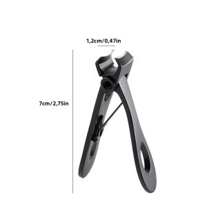 Dụng Cụ Cắt Móng Tay Bằng Thép Không Gỉ Lỗ Lớn Hai Kích Cỡ Dùng Cho Móng Dày Chăm Sóc Móng Tay Và Móng Chân