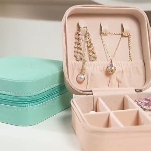 Zaman Now - Kotak Perhiasan / Box Penyimpanan Anting Kalung Gelang Portabel / Box Case Anting Cincin Kalung Aksesoris Serbaguna