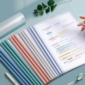 10ชิ้น A4โฟลเดอร์แฟ้มโปร่งใสตั้งกระเป๋าแฟ้มนักเรียน