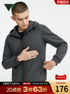 Septwolves Knitted Jacket Mens Casual Fashion Autumn New Zipper Collar Stand up Top Sporty Upper Polyester Blend Breathable