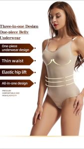 UISNMALL #Bra675 Crotch button pants butt lifting panties for womenOne piece corset training shapewear