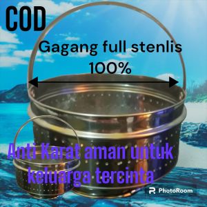 Rice Cooker Saringan Megicom Cosmos full stenlis full Aluminium