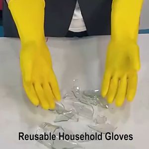 Sarung Tangan Karet Latex Cuci Piring Berkebun Cleaning Karet Anti Air Anti Slip Multifungsi Pelindung Tangan