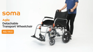 SOMA AGILE Detachable Wheelchair 12.7kg 14" Wheels Premium Wheelchair