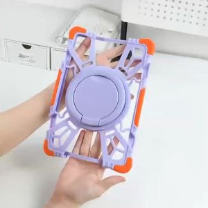 Kids Universal Tablet 360 Rotate Bracket Stand Silicone Case For iPad Android itel Xiaomi Redmi Tablet 7 8 9 9.7 1010.1 10.2 10.3 10.4 10.5 10.9 11 inch