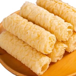 Gold Bell Roll Fried Tofu Skin Wide Noodles for Hot Pot Spicy Snail Soup Companion Crispy Snack Whole Box Home Use Dried Goods