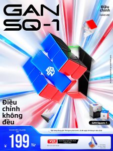Gan | Khối lập phương lơ lửng từ tính Bộ xếp hình từ tính 3x3 hình dạng bất thường Đồ chơi giáo dục cho trẻ em Dùng cho thi đấu chuyên nghiệp