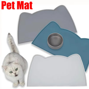 Food Grade Silicone Cat Mat Anti-dirty Easy to Clean Cats and Dog Bowl Mats Waterproof and Leak-proof Anti-slip Pad Pet Product