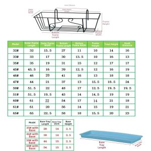 Balcony Iron Hanging Plant Stand