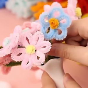 100Pcs DIY Chenille Stems Wire Colorful Sticks Pipe Cleaner Rod Assorted Colours Art and Craft Kids Toy Creative Hobby Handcraft 扭扭棒
