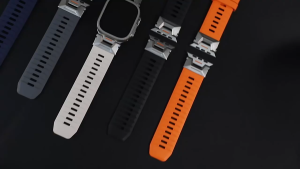 Yizilin Strap Watch Band Fluororubber for Apple Watch Ultra 3 2 1 Series 11 10 9 8 7 6 5 4 3 SE FKM Sports Loop Bracelet
