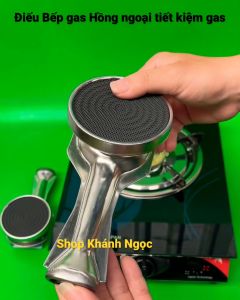 Điếu bếp gas hồng ngoại đôi tiết kiệm gas +Tặng kèm pas KT điếu 195cm mặt gốm 9cm Thay thế sử dụng cho các dòng bếp đôi đơn cùng cỡ - sứ đen trắng giao ngẫu nhiên