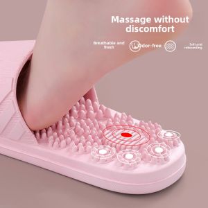 Massaging Slip-resistant Summer Home Indoor Bathroom Ladies Slippers Anti-slip Bath Slippers Womens Foot Bottom Slippers