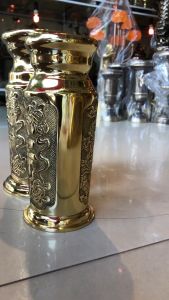 Ống Hương Bằng Đồng Mẫu 1 Cao 22cm và 25cm