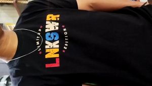 Linkswear T-Shirt Original Kaos Distro Cotton Combed 24s Premium Limited Edition Baju Oversize Pria Wanita Keren-Black LNK015