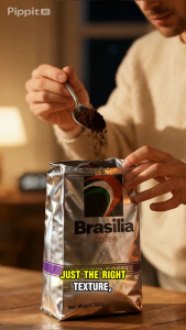 Brasilia Ground Coffee Brick Pack Decaf 250g 100% Arabica Coffee Powder
