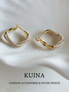 kuina | Elegant Square Earrings Sterling Silver Ear Studs