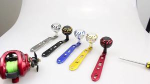 Tay Cầm Máy Câu Cá Bằng Hợp Kim Nhôm EKFan 135mm Dành Cho Máy Câu Cá Kiểu Baitcasting Lỗ 8*5mm Phù Hợp Với Mồi Câu Cá Lớn Phụ Kiện DIY Có Tùy Chọn Lỗ 7*4/8*5mm